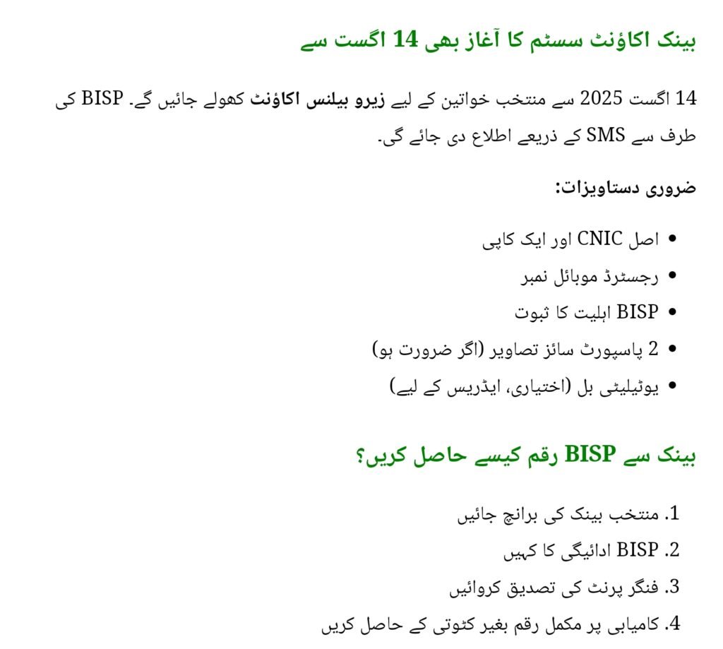 BISP Digital Wallet System 