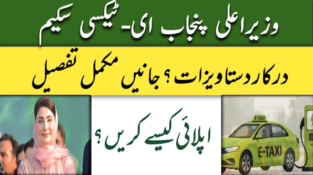 Requirements to apply for punjab E-Taxi scheme